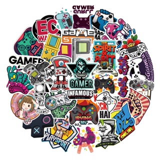 🧡พร้อมส่ง🧡gameboy Japan nintendo SWITCH  ซูเปอร์มาริโอ มาร์เวล โดเรม่อน 50แผ่น sticker กันน้ำ สติ๊กเกอร์