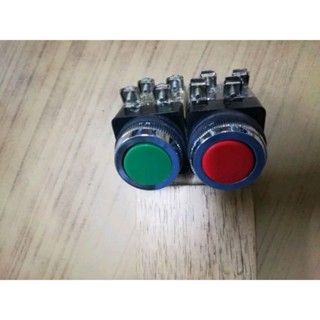 PUSH BUTTONสีเขียวกดเปิด, สีแดงกดปิด