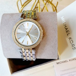 💚แท้💯 พร้อมส่ง💚นาฬิกา MK3215 MICHAEL KORS Womens Darci Two-Tone (Silver/Gold)  Bracelet Watch