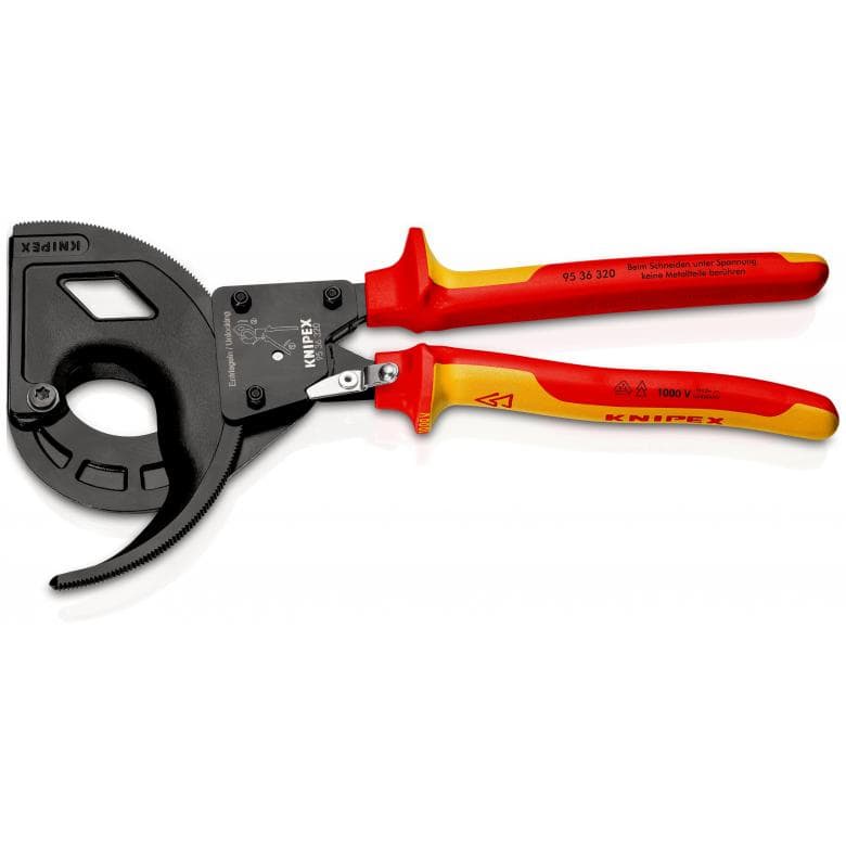 KNIPEX Cable Cutters (ratchet action) 320 mm คีมตัดสายเคเบิ้ล 320 มม. ...
