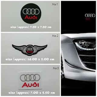 Audi ตัวรีดติดเสื้อ แจ๊คเก็ต อาร์ม  ยีนส์ มอเตอร์ไซค์ Hipster Embroidered Iron on Patch  DIY
