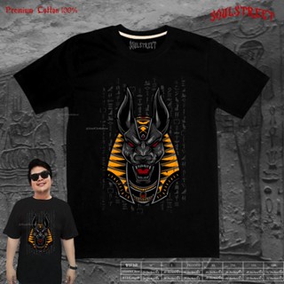 เสื้อยืด SoulStreet Clothing ลาย Anubis สีดำ ขนาด M-4XL