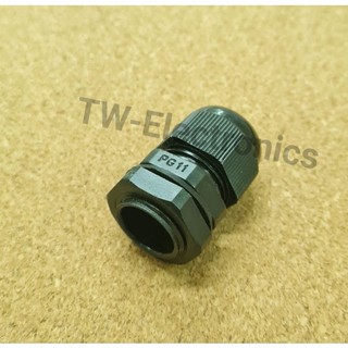 เคเบิลแกลนด์ PG11 สีดำ (มีซีลยาง) เคเบิ้ลแกลนด์PG11 cable gland PG11 ...
