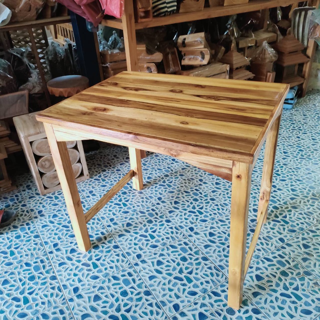 โต๊ะทำงาน-งานไม้สักแท้-ลงสีใสทำสีแล้ว-ขนาด-58x79x71-ซม-ทำจากไม้สักแท้100-ไม้หนาแข็งแรง-ประกอบแล้ว-พร้อมใช้งาน