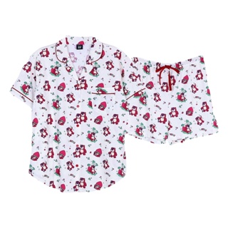 โปรโมชั่น : Josilins ชุดนอน ผู้หญิง ลิขสิทธิ์ Disney Pixar Toy Story ลาย Lotso Strawberry Fest แขนสั้น แขนยาว ขาสั้น ขายาว คละไซส์