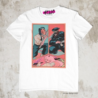 เสื้อยืดสีขาว Anime Shirt Chainsaw Man - Anime Shirt Design 10เสื้อยืด เสื้อยืดสีพื้น_59