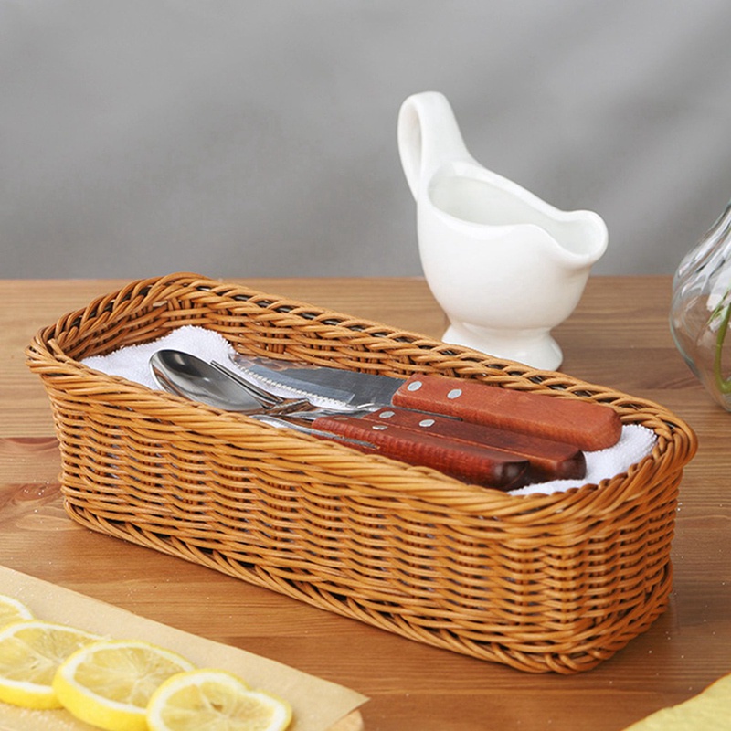 2x-desktop-cutlery-storage-basket-woven-basket-restaurant-tableware-drain-storage-box-tableware-storage-basket-brown-cn