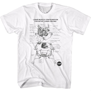 Lunar Module Configuration NASA T-Shirt เสื้อยืดเปล่า เสื้อยืดผู้ชาย_59