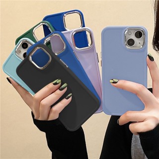 6สี ลิควิดแมท เคส For iPhone 11 Pro Max IP 14 12 13 Pro Max 7 8 Plus เคสโทรศัพท์ TPU นุ่มสีทึบ เคสคู่รัก เคสกันกระแทก