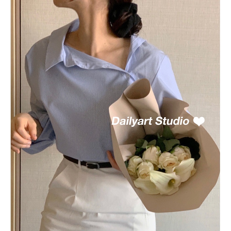 dailyart-เสื้อเชิ้ต-เสื้อเชิ้ตผู้หญิง-เวอร์ชั่นเกาหลี-ท็อปส์ซูผู้หญิง-ผ้านุ่ม-แฟชั่นยอดนิยม-2023-ใหม่-de1401