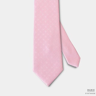 Pink&amp;Light Pink Square 3 Inch Necktie-เนคไทสีชมพูลายตาราง