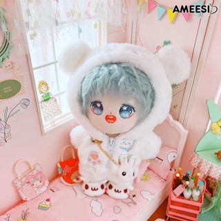 Ameesi เสื้อแจ็คเก็ต และกางเกง แต่งซิป สีขาว เข้ากับทุกการแต่งกาย สําหรับเด็ก 1 ชุด