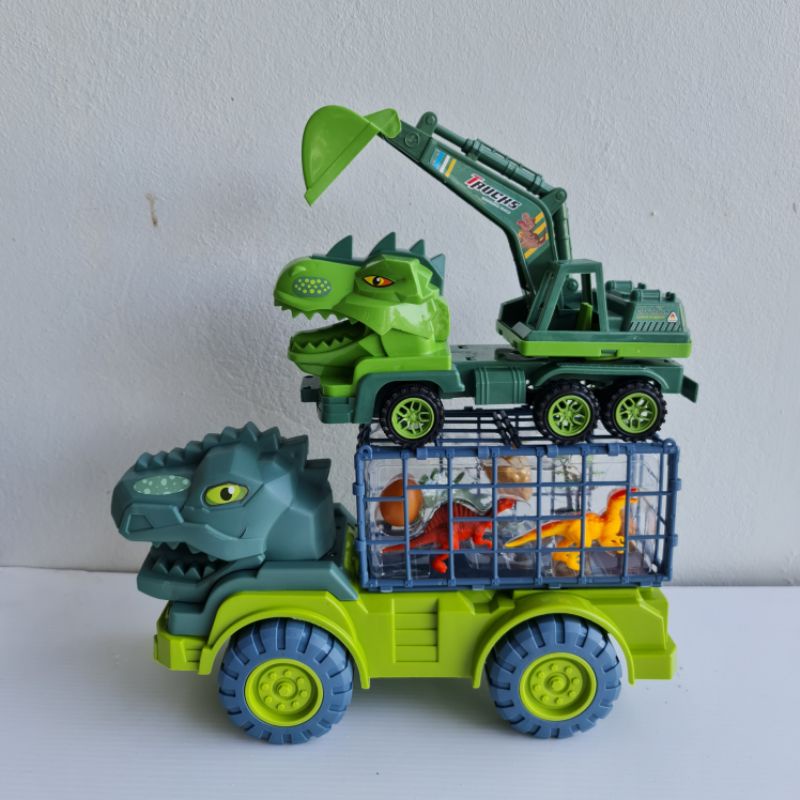 รถของเล่นไดโนเสาร์-รถของเล่น-ของเล่นรถก่อสร้าง-ของเล่นรถแมคโคร-ของเล่นรถปูน-ของเล่นรถดัมพ์