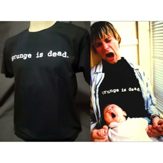 เสื้อยืดเสื้อวงนำเข้า Kurt Cobain Grunge Is Dead Nirvana Grunge Retro Style Vintage T-shirt_15