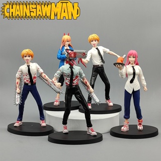 18.5cm Anime Chainsaw Man Figure Toys Denji Power Pochita Makima Model Kids Adults Fans Xmas Birthday Gift