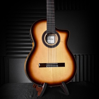 Cordoba GK Studio - Edge Burst กีตาร์ฟลาเมงโก้สายไนล่อนติดภาคไฟฟ้าพร้อมกระเป๋า (Solid European Spruce / Cypress)