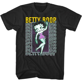 Hot Sale Classic T-shirt Betty Boop egas Neon Mens Cartoon Icon Comic intage Cinema Glitch