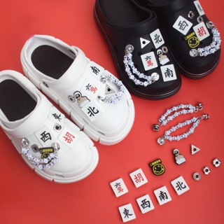 Crocs Jibbitz ชุดกระดุม สไตล์จีน DIY สําหรับรองเท้า