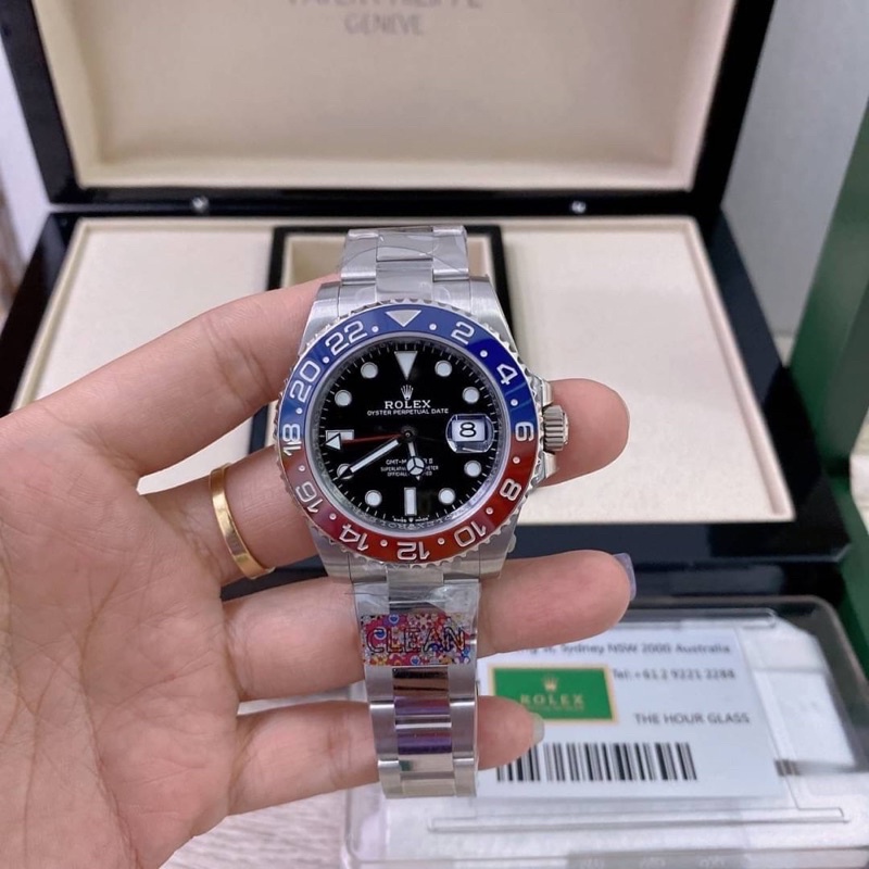 rolex-gmt-master-ii-โรงงาน-clean-โรงงานลำดับหนึ่งของgmt-กระจกแซฟไฟร์แท้100-พร้อมส่ง