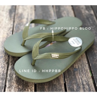 ภาพขนาดย่อของสินค้าสีล้วน เขียวทหาร Military Hippo shoe รองเท้าแตะฮิปโป No 36-37-38-39-40-41-42-43-44