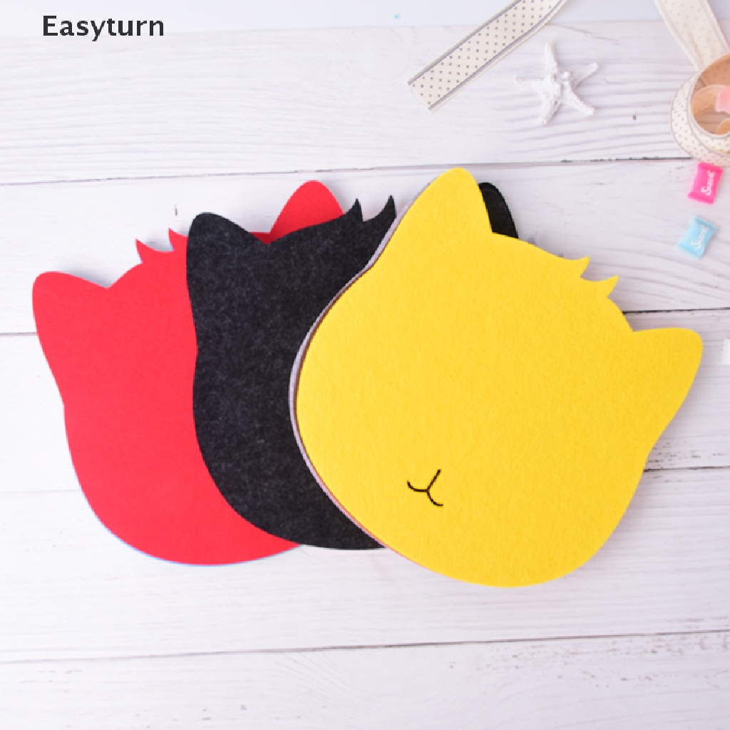 easyturn-แผ่นรองเมาส์-ผ้าสักหลาด-รูปแมว-กันฝุ่น-สําหรับคอมพิวเตอร์-แล็ปท็อป-พีซี-et