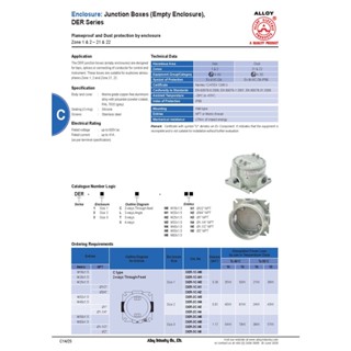 "ALLOY" JUNCTION BOXES (Empty Enclosure),DER Series  **ราคาต่อ1ชิ้น** (สามารถออกใบกำกับภาษีได้ค่ะ)