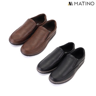 สินค้า MATINO SHOES รองเท้าหนังชาย รุ่น MC/S 7807 -BLACK/BROWN