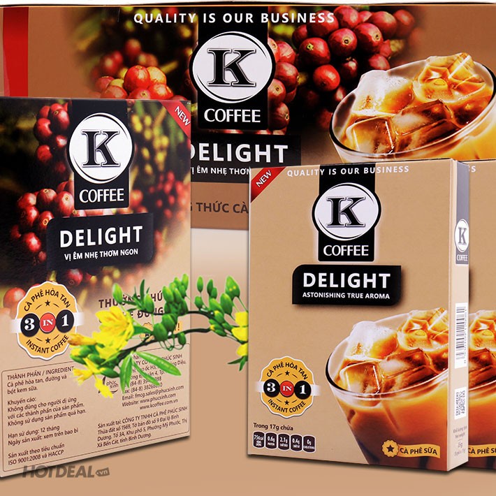 k-coffee-3in1-กาแฟเวียดนาม-กาแฟสำเร็จรูปทรีอินวัน-กาแฟลาเต้เข้มข้น-สูตรเวียดนามแท้-1กล่องมี5ซอง17กรัม