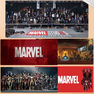 แผ่นรองเมาส์ ขนาดใหญ่ ลายอนิเมะ Marvel DC Iron Man Batman Superman Fulian Captain America Thor Venom
