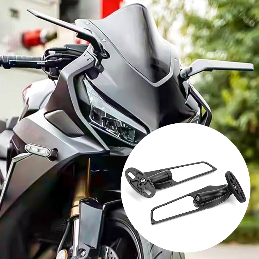 กระจกวิง-ninja300-ninja400-zx25r-zx6r-r3-r15-กระจกวิงเลท-cbr650r-cbr1000rr-cbr500r-cbr250rr-ปรับได้-ปีกหมุนลม