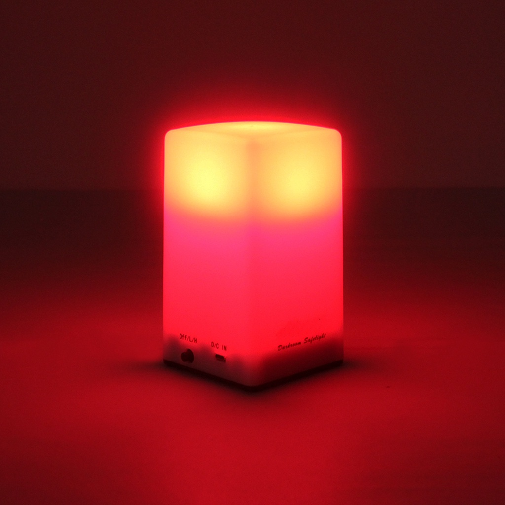 ใหม่แบบพกพา Darkroom Red Safe Light 635nm LED Safelight B/W กระบวนการ ...