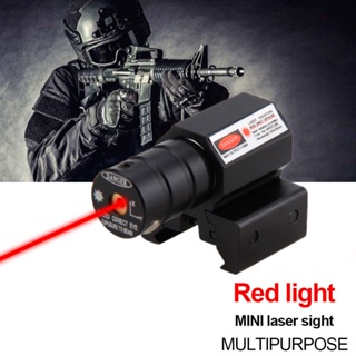 เช็ครีวิวสินค้าNEW Mini Red Dot Laser Sight Scope Weaver Picatinny Mount Set for Gun Rifle Pistol Shot Airsoft Riflescope Hunting