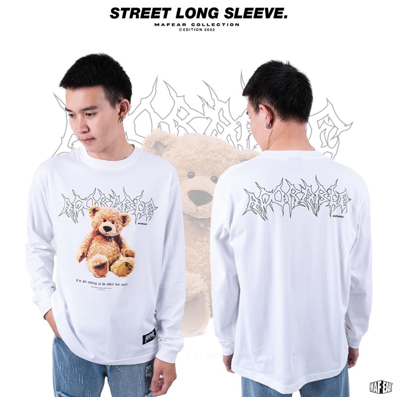 เสื้อแขนยาวลายสกีน-แนว-street-จากแบรนด์-mafear-ราคาเพียง-290-บาท