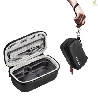 STARTRC Portable Sports Camera Storage Bag Small Carrying Case Hardshell Protective Case Shockproof Waterproof with Wrist Strap Carabiner Compatible with Insta360 X3