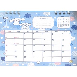 พร้อมส่ง ปฏิทินตั้งโต๊ะปี 2023 ลาย Disney Princess / Kitty / Cinnamoroll ลิขสิทธิ์แท้จากญี่ปุ่น