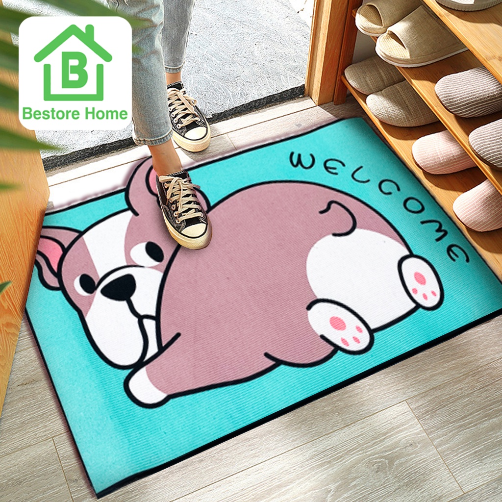 bestorehome-พรมเช็ดเท้า-พรมปูพื้น-มีกันลื่น-พื้นนุ่ม-ราคาถูกมาก