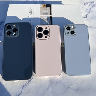 เคสโทรศัพท์มือถือแบบแก้วแข็ง ลายสีฟ้า ชมพู แวววาว สําหรับ iPhone 13promax 14Promax 11 11Promax 14Pro 12promax 12 13 13Pro 12pro 14 14Plus X Xs XR Xsmax 7Plus 8Plus 7 8 11Pro