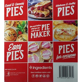 หนังสือ อาหาร พาย ภาษาอังกฤษ THE EASIEST PIE MAKER BOOK EVER 143Page