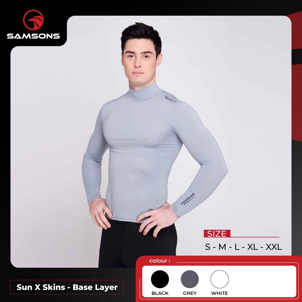 Sun X Skins Base Layer Turtle Neck Men's Long Sleeve SPF 50+ Sun
