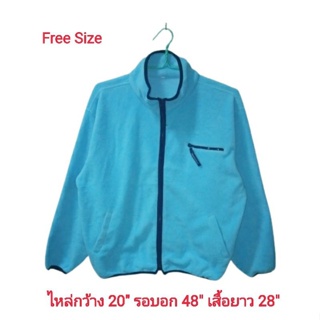 Fleece jacket ✌เสื้อกันหนาวผ้าฟลีซมือสองสำหรับผู้ชาย Free Size