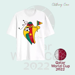 เสื้อยืดพิมพ์ลายแฟชั่น เสื้อยืดท็อป ลาย FIFA World Cup 2022 สําหรับผู้ใหญ่ 222