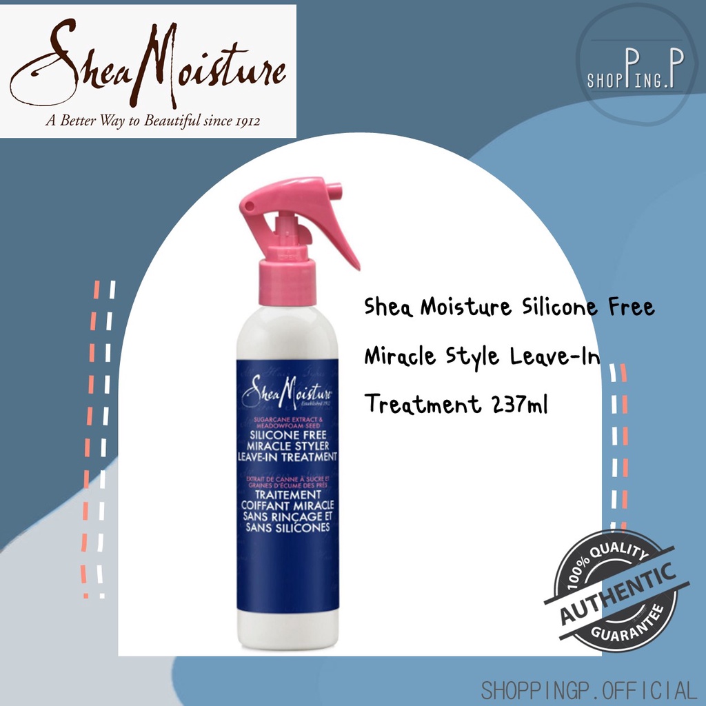 ️[แท้ 100%/พร้อมส่ง] ️ Shea Moisture Silicone Free Miracle Style Leave ...