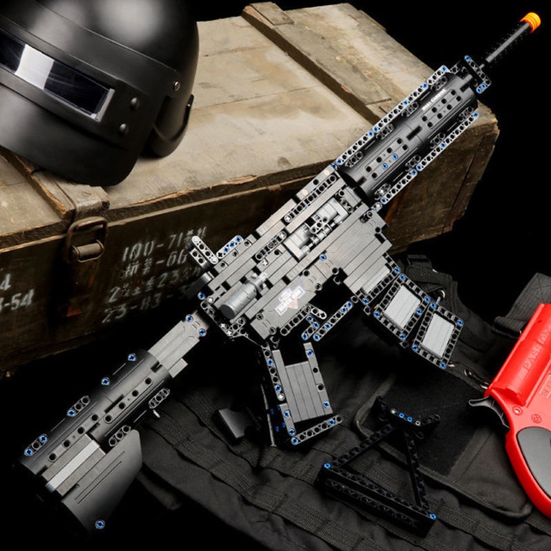ปืนบล็อกประกอบของเล่นเพื่อการศึกษาสามารถเปิดปืนไรเฟิล-moc-boy-98k-อาวุธโมเดลปืนบล็อกยาก