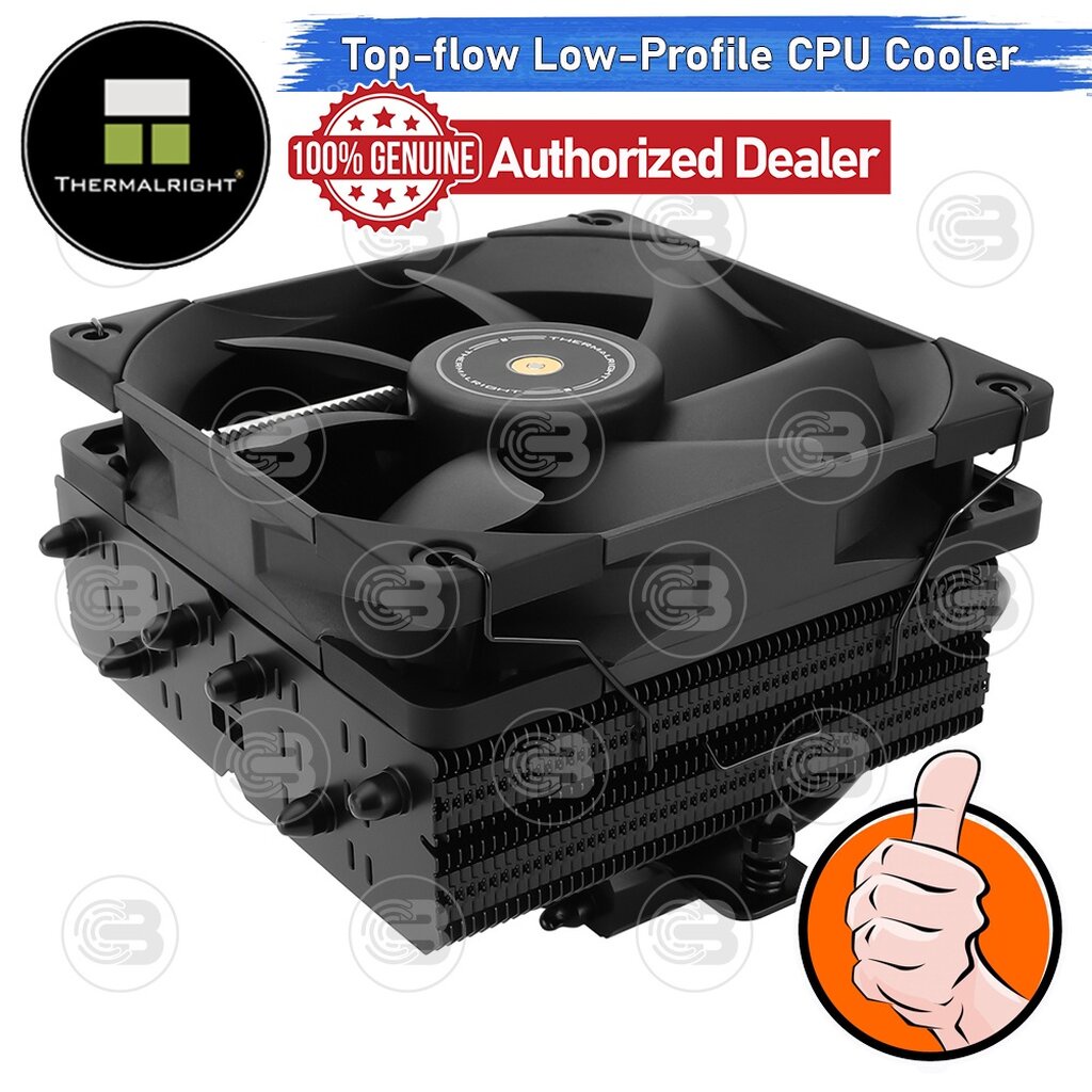 coolblasterthai-thermalright-si-100-black-low-profile-cpu-cooler-with-6-heatpipes-ประกัน-6-ปี