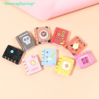 AmongSpring&gt; 10Pcs DollHouse Miniature Simulation Magic Book Model Decoration DIY Accessories new