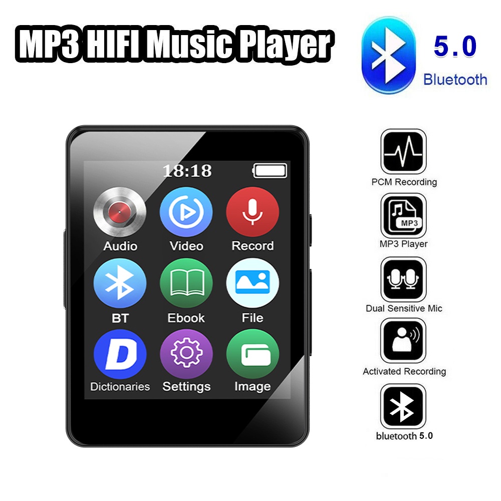 ภาพหน้าปกสินค้าเครื่องเล่น MP3 บลูทูธ แบบพกพา Mp4 วิดีโอ เพลง E-book บันทึกวิดีโอ จากร้าน smartor05.th บน Shopee