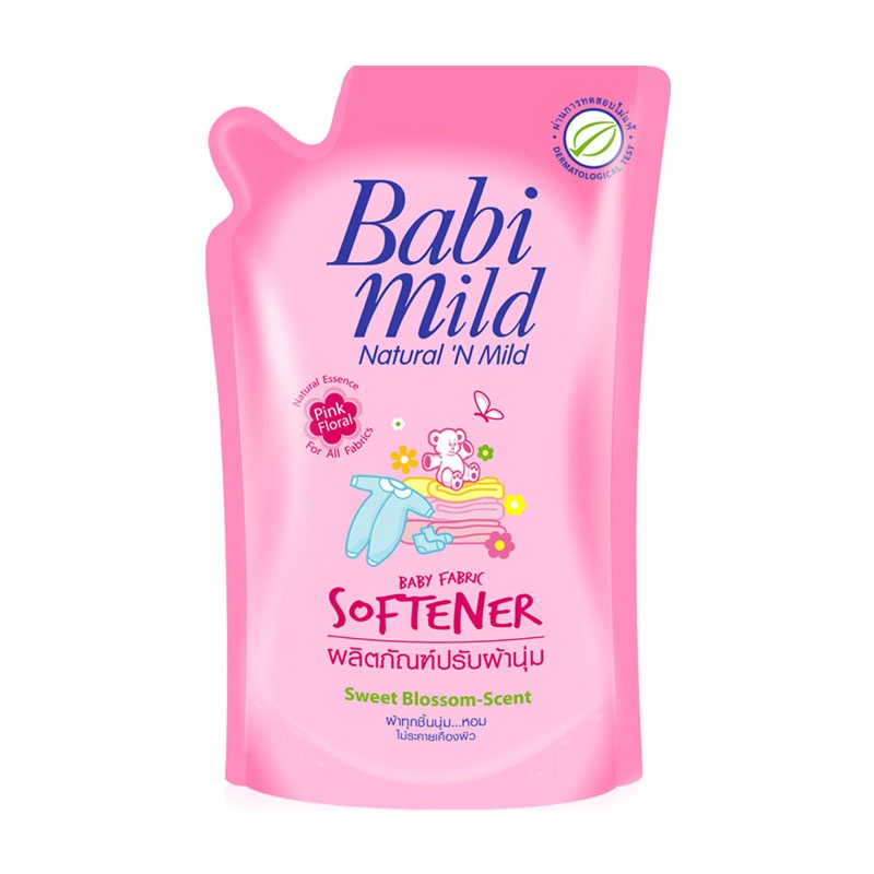babi-mild-น้ำยาปรับผ้านุ่มเด็ก-เบบี้มายด์-พิงค์-ฟลอรัล-fabric-softener-pink-floral-600-มล