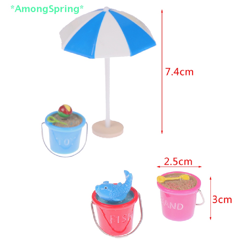 amongspring-gt-1-12-dollhouse-mini-seaside-beach-decor-beach-umbrella-parasol-bucket-doll-toy-new