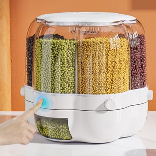 360 degree rotating sealed rice bucket moisture-proof rice bucket dispenser sealed food dispenser rice container