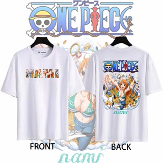 Fashion Anime Unisex T-Shirt One Piece Namiเสื้อยืด_21